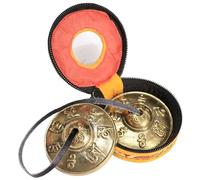 Gong Mantra Tibetan Bells with Case Tingsha Cymbals Meditation Chime Bells 2.5 Gong Instrument for Mindfulness Yoga and Sound Healing