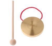 Gong manuel à percussion - Instrument gong de 10,2 cm avec maille et corde