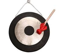 Gong traditionnel chinois en laiton Instrument, Gong chinois à main, instrument de Feng Shui avec maillet, 30-60 cm(60cm)