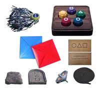Gonggi Coréen Game |Jeu Gonggi,Jeu Traditionnel Coréen,Gonggi Jack Stone Pebbles Set, Gonggi Jeu Coréen Attraper des Pierres Set,Family Travel Games (Set)