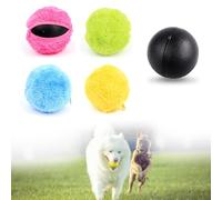 Gonggi Jouet interactif pour chien, jouet intelligent pour animal domestique, jouet actif à roulettes, jouet électrique interactif pour animal domestique avec 1 balle + 4 ensembles de rechange