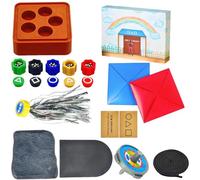 Gonggi Osselets Jeu,Osselet Ddakji Stone Pebbles Set Ensembles De Jeux Folkloriques CoréEns, Jeux De Voyage en Famille pour Tous Les âGes (A Set)