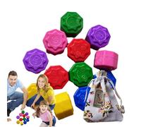 gonggii Jeu de jeu coréen traditionnel en pierre | Jeu de galets traditionnels | Jeu coréen | Jeu coréen | Jouet d'entraînement de coordination œil-main avec couleur vive pour la famille