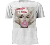 GONGGSHI Being Normal is Boring Hot Funny Man Unisex T Shirt M999 White XL