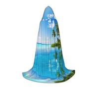 Gongjuy Belle île dans la mer Cosplay Costumes pour enfants sorcières et vampires, capes à capuche pour les festivals des enfants