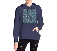 Gongjuy Bones And Dog Claws Couples Plus Velvet Hooded Pulls Casual Automne et Hiver pour Hommes et Femmes, bleu marine, S-4XL