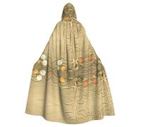 Gongjuy Cape d'horreur à capuche pour adulte Motif étoile de mer avec palmiers