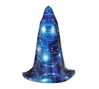 Gongjuy Intelligence artificielle cerveau Cosplay Costumes pour enfants sorcières et vampires, capes à capuche pour les festivals d'enfants