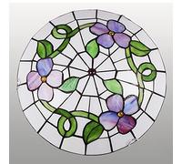 GONGKAI Plafonnier Style Tiffany encastré, 12/16 Pouces, Lampes en Verre teinté Vintage Faites à la Main pour Salon, Chambre à Coucher, Salle à Manger, Couloir, loft, DX17, 40 x 1