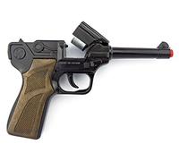 Gonher 124/6 Pistolet de Police avec 8 Coups Noir