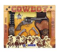 Gonher Cowboy Revolver Set 12 Shots Marron