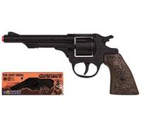 GONHER 80/6 Cowboy Revolver - Jouet en métal avec 8 cartouches, idéal pour jouer et collectionner pour les petits aventuriers