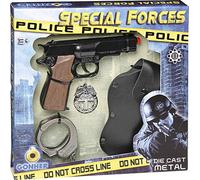 Cpa Toy Police Set Pistol 8 Shots + Wives Multicolore