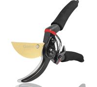 Gonicc Sécateur de Jardin Lame franche en Acier et Titane(GPPS-1003). Ciseaux à Fleurs Coupe Bypass Bois Sec. Poignées Ergonomiques