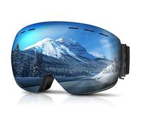 GONICVIN Lunettes de Ski, Lunettes de Snowboard Magnétiques Lunettes de Ski Anti-buée pour Hommes, Femmes, Porteurs de Lunettes, Protection UV