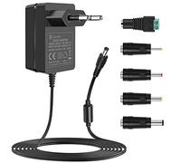 Gonine 18V AlimentationAdaptateur, 18 Volt 1A Chargeur Mural avec 5 Prises interchangeables pour 18Volt 1A 0.9A 0.8A 0.7A 0.6A 0.5A 0.4A 0.3A 0.2A 0.1A Equipements