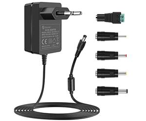 Gonine 18V AlimentationAdaptateur, 18 Volt 1A Chargeur Mural avec 5 Prises interchangeables pour 18Volt 1A 0.9A 0.8A 0.7A 0.6A 0.5A 0.4A 0.3A 0.2A 0.1A Equipements