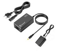 Gonine AC-PW20 Adaptateur Secteur avec écran LCD Kit de coupleur CC pour Batterie factice NP-FW50 pour Sony Alpha A6000 A6100 A6300 A6400 A6500 A5100 A7 A7II A7RII A7S ZV-E10 RX10II III