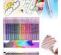 Goniome Glitter Gel Pen Set,glitter gel pen set,Pens for Adult Coloring Books Fine Tip Colored Markers Pens Glitter Pens for Coloring Gel Pens Glitter. (18 PCS)