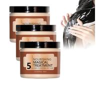 Goniome Traitement magique nourrissant, 5 secondes pour restaurer les cheveux doux, masque capillaire de traitement magique, après-shampoing en profondeur pour cheveux secs et abîmés (3 PCS)
