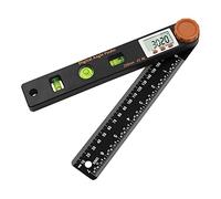 Goniomètre Électronique Rapporteur Affichage Numérique Outil de Mesure Outils de Travail du Bois Compteur Règles Quilting Petit Métal pour Salle de Classe Centimètres Flexible