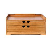 GONMDOPY Classeur Mobile - Étagère À Dossiers, Boîte de Rangement de Bureau Pour Documents, Boîte de Rangement Pour Divers Articles, Cadre, Étagère, Petite Commode, Format A4/2-Layer