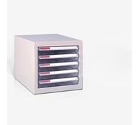 GONMDOPY Classeur Mobile - Étagère À Dossiers, Boîte de Rangement Pour Documents, Classeur À Tiroirs, Classeur À 5Ux, Fournitures de Bureau, Boîte de Classement Haute Capacité