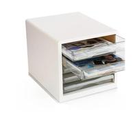 GONMDOPY Classeur Mobile - Étagère À Dossiers, Boîte de Rangement Pour Documents, Classeur À Tiroirs, Classeur À 4Ux, Boîte de Rangement Pour Fournitures de Bureau, Capacité/B2
