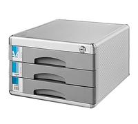 GONMDOPY Classeur Mobile Multifonction Avec Serrure, Tiroirs 3/5/7 Pieds En Alliage D'Aluminium, Format A4, Pour Dossiers Suspendus./30X36X20.5Cm