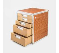 GONMDOPY Classeur Mobile Multifonction Avec Tiroir Verrouillable, Format A4, En Alliage D'Aluminium./A3