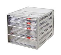 GONMDOPY Classeur Mobile - Porte-Documents, Boîte de Rangement de Bureau, Meuble D'Archivage À 4 Tiroirs, Capacité Pour Dossiers A4