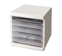 GONMDOPY Classeur Mobile - Porte-Documents, Commode de Bureau, Boîte de Rangement Transparente A4 Pour Dossiers Suspendus, Armoire de Finition, Capacité de Rangement/Grey/5 Layer