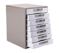 GONMDOPY Classeur Mobile - Porte-Documents de Bureau Avec Serrure - Commode À 5/7 Tiroirs - Boîte de Rangement Pour Dossiers A4 - Armoire de Finition - Capacité/Brown/300X350X410Mm