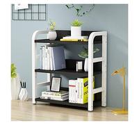 GONMDOPY Étagère de Bureau À 3Ux Avec Structure Métallique, Capacité de Rangement Et D'Exposition, Idéale Pour Le Bureau, La Salle D'Étude Ou Les Dortoirs./G/L 27.6"