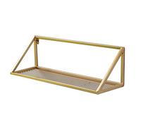 GONMDOPY Étagère Murale En Fer Forgé Doré, Bibliothèque Murale Créative, Étagère de Rangement Pour Salon, Chambre Ou Bureau