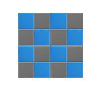 GONMDOPY Mousse Acoustique, Lot de 20 Panneaux D'Absorption Acoustique, Mousse Insonorisante Résistante Au Feu Et Durable Pour Studio D'Enregistrement, Bureaux, Maison Et Décoration Murale/Blue+Gray/2