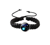 GONMFKM Bracelet Constellation Mode Mode 12 Signes Du Zodiaque Horoscope Multi-Couche Tresse Symbole Charme Bracelet, Pour Femmes Bracelets Bijoux Accessoires Cadeaux, Taureau, Ajustable