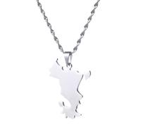 GONMFKM Colliers avec pendentif carte de Mayotte, France - Formes géométriques tendance, chaîne de clavicule, accessoires de bijoux patriotiques, chaîne de pull réglable