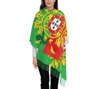 GONMFKM Drapeau National Du Portugal Pour Écharpe D'Hiver - Écharpes Longues Fantaisie Imprimées Avec Symboles Ethniques, Châles Doux Et Étoles Pour Robes De Soirée