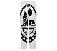 GONMFKM Pantalon De Pyjama Fantaisie En Flanelle Pour Homme Et Femme Avec Imprimé Drapeau National De Tchétchénie Grande Taille Coupe Large Taille 5Xl