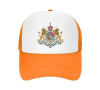 GONMFKM Personnalité Nationale Casquette De Baseball - Révolution Iranienne Lion Et Soleil Emblème De L'Iran Drapeau De L'Iran Casquettes D'Été en Maille Casquette De Baseball Chapeau Réglable Respi