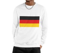 GONMFKM Sweat-Shirt Homme À Col Rond Et Manches Longues Pull Décontracté avec Imprimé Drapeau Allemand Couleur Unie Chaud pour L'Automne Unisexe Adulte