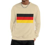 GONMFKM Sweat-Shirt Homme À Col Rond Et Manches Longues Pull Décontracté avec Imprimé Drapeau Allemand Couleur Unie Chaud pour L'Automne Unisexe Adulte