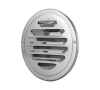 GONMPJZR Évent, couvercles, Grille, évent Mural extérieur en Acier Inoxydable, Grilles de Ventilation à Conduit Rond, Drains, Accessoires de Bricolage(Dia.80mm)