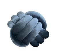 GONMPJZR Oreiller à nœuds, Coussin en Velours Multicolore tissé à la Main à 3 brins noués for Baie vitrée(Blue)