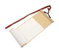 GONMPJZR Scroll Paper Chinese Art Blank Xuan Mounted On Wooden Rods for Calligraphy Painting Wedding Invitation Home Wall Decoration