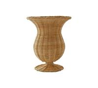 GONMPJZR Vase en rotin for Fleurs, Support Floral Rustique tissé à la Main, décor de Ferme, Panier de Fleurs en Osier tissé for Table de Maison Boho(35 * 35CM)