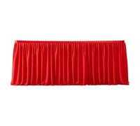 Gonne Da Scrivania - 1.8/2.7 M Rosso Natale Gonna Per Tavolo Feste, Copertura In Stoffa Adattabile Per Decorazione Casa Per Eventi Banchetti Matrimoni Feste Di Halloween E Raduni - Baby Show