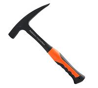 Gonnely Marteau géologique - 11.4 '' Marteau à brique Manche tubulaire pour Exploration Géologique Marteau en Acier Solide Géologie Outils Fournitures Mine Outil d'exploration