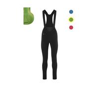GONSO Cuissard à bretelles thermique SITIVO Tight pour dames noir/vert